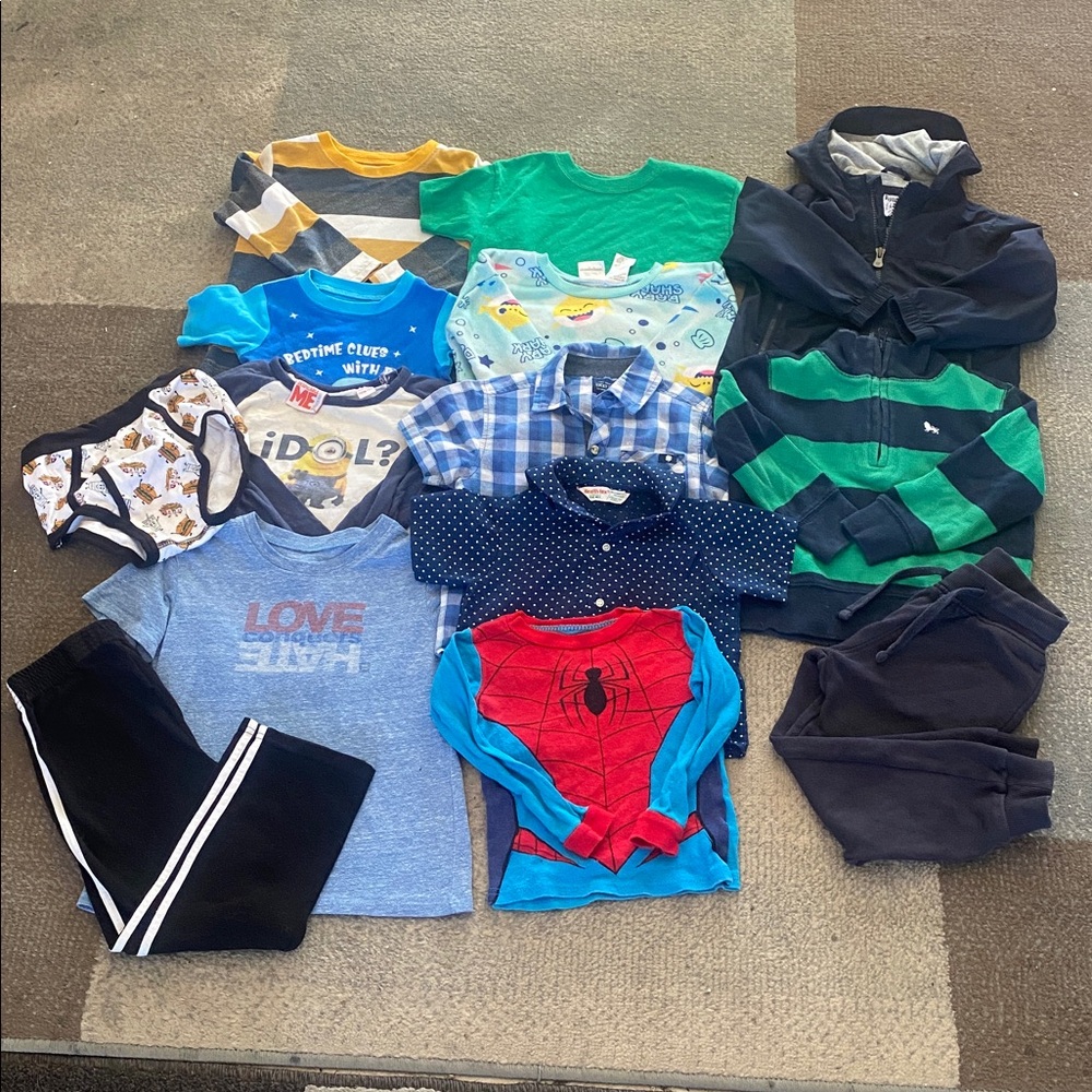 Toddler boy clothing bundle from 2T/3T x14